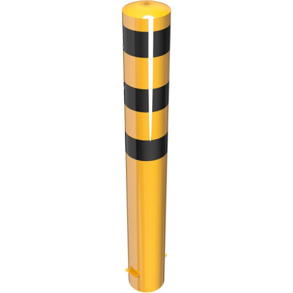 Stein HGS HGS stalen buispaal/stambeveiligingspaal -Bollard-, 1500mm, voor inzetting in beton, verzinkt, geen ogen, met gelaste stalen kap, 15747b-gs01