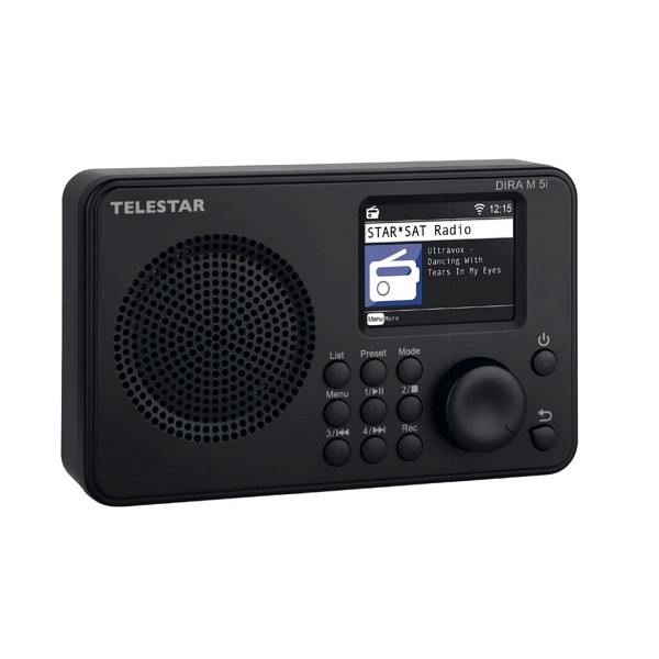 TELESTAR DIRA M 5i Internetradio, TFT-kleurendisplay, UPnP- en USB-mediaweergave, wekker, Bluetooth 5.1, afstandsbediening via Soundmate-app, 20-100-02