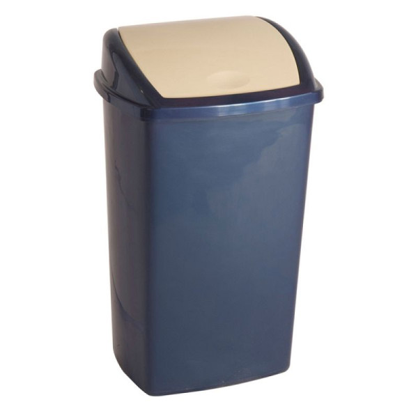 Stein HGS HGS afvalbak -Swing-Top-, blauw/beige, 12 stuks, 16932