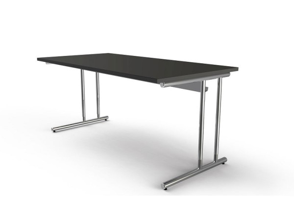 Kerkmann bureau B 1600 x D 800 x H 680-820 mm, Artline, kleur: antraciet, 11765113