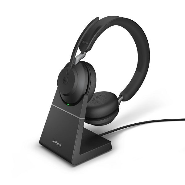 Jabra Evolve2 65 Microsoft Softphone Stereo Basisstation Zwart, USB-A, 26599-999-989