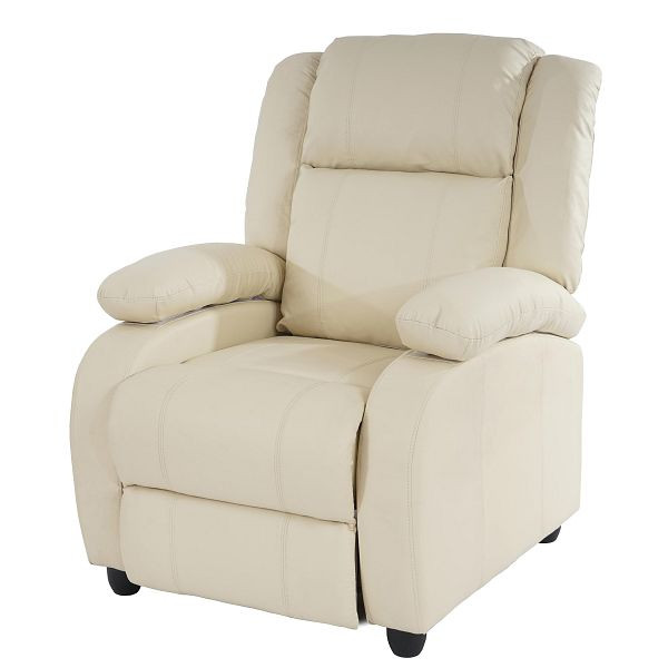 Mendler TV fauteuil fauteuil fauteuil fauteuil Lincoln, kunstleer, crème, 31577