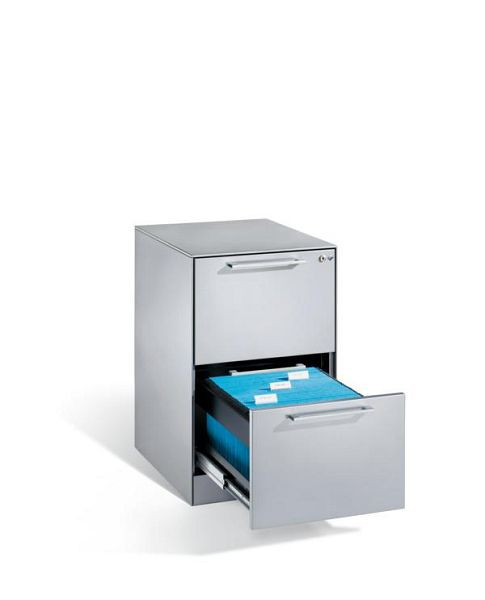C+P hangmappenkast Asisto, H710xB440xD600mm, kleur: lichtgrijs, beugelgreep, 146 275-211 S10001
