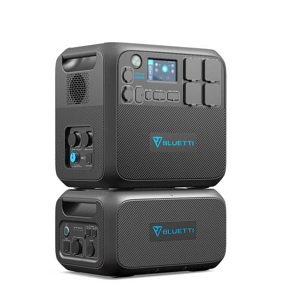 BLUETTI accu-opslag voor thuis AC200MAX+B230, 2048Wh, zwart, AC200MAX+B230