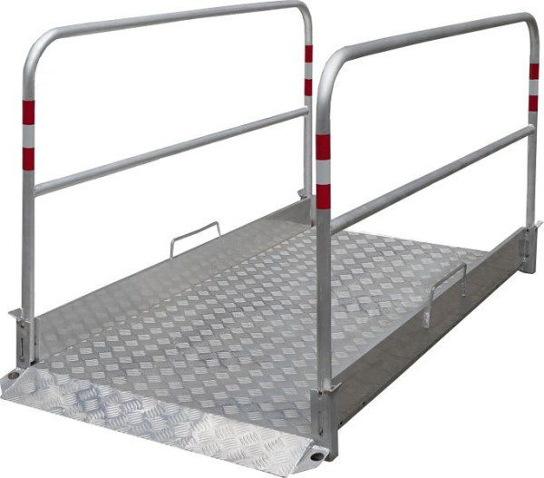 Schake slootbrug van aluminium, breedte: 1,00 m, lengte: 2,20 m, 20281