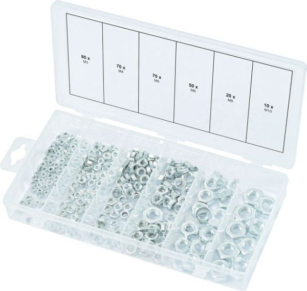 KS Tools assortiment moeren, metrisch, 300 stuks, 970.0440