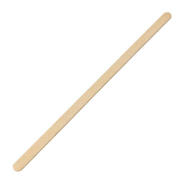 Fiesta Green houten roerstaafje biologisch afbreekbaar 19cm, VE: 1000 stuks, DK390
