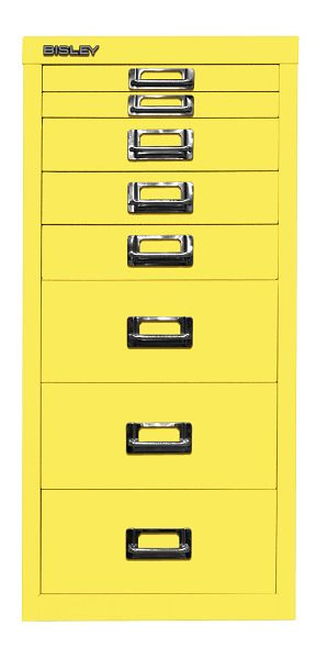 Bisley MultiDrawer™, 29-serie, DIN A4, 8 laden, zinkgeel, L298641
