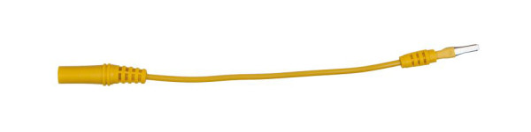 KS Tools 4,0 mm ingangsbus naar 3,0 mm testadapterstekker plat (geel), 150.0968