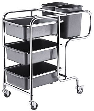 Contacto afruimwagen met drie dienbladen, 8108/850