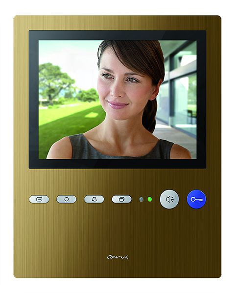TCS video binnenstation voor handsfree serie Carus PENTA, opbouw brons, CAI2300-0151