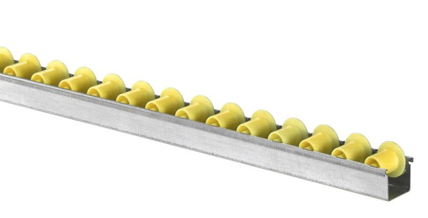 BS rollen mini rollenbaan met flensrollen diameter 18/28 mm, steek 66 mm, 406.002