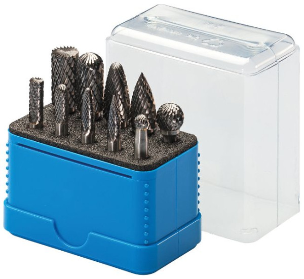 SW-Stahl hardmetalen freesset, 10-delig, 82555L