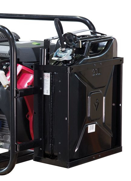 ELMAG wisseltank 20 liter met membraanpomp en houder voor stroomgenerator met HONDA motor GX 270/390, 53337