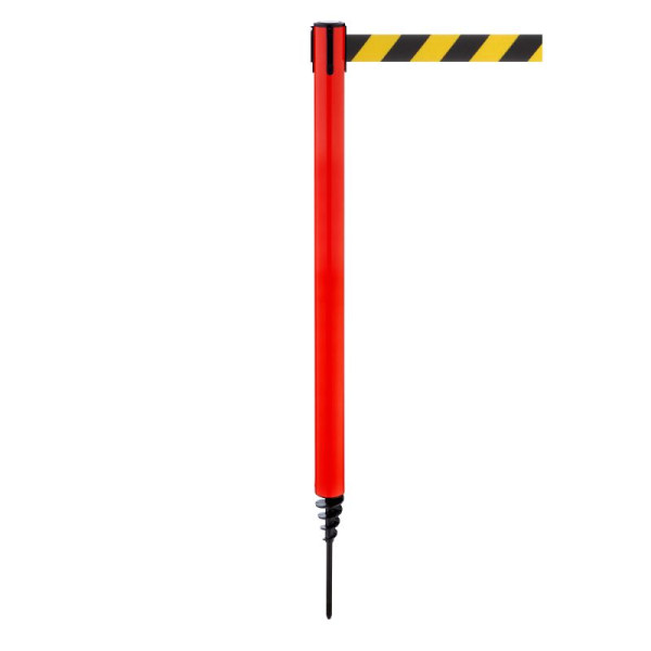 Stein HGS HGS personengeleidingssysteem -P-Line Outside-, rood, zwart/geel diagonaal (gearceerd), met veiligheidssluiting (zelfontgrendelend), 37687-1302