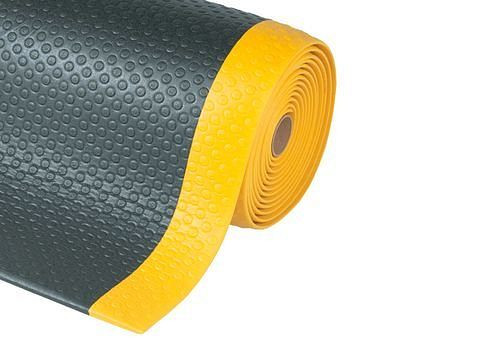 DENIOS Anti-Ermüdungsmatte BS 9.15, PVC, schwarz/gelb, 91 x 150 cm, 247766