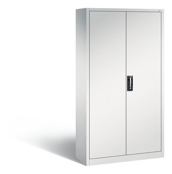 C+P tijdschriftenkast serie 13, H1980xB1000xD420mm, kleur: lichtgrijs, verzonken handgreep, 133144A24 S10007