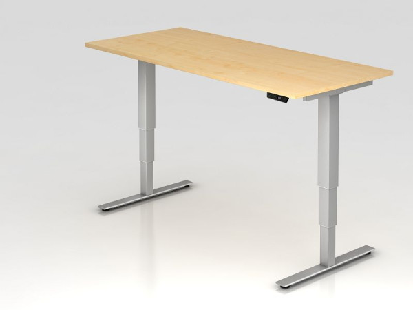 Hammerbacher elektrisch zit-sta bureau 180x80cm esdoorn, werkhoogte 63,5 -128,5 cm, VXDSM19/3/S