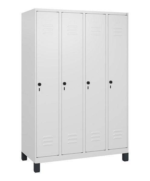 C+P luierkastje Classic PLUS met middenwand, voeten, 4 vakken, 1800x1200x500mm, 9016/9016, veiligheidsdraaigrendel, 0800107-40F S10014