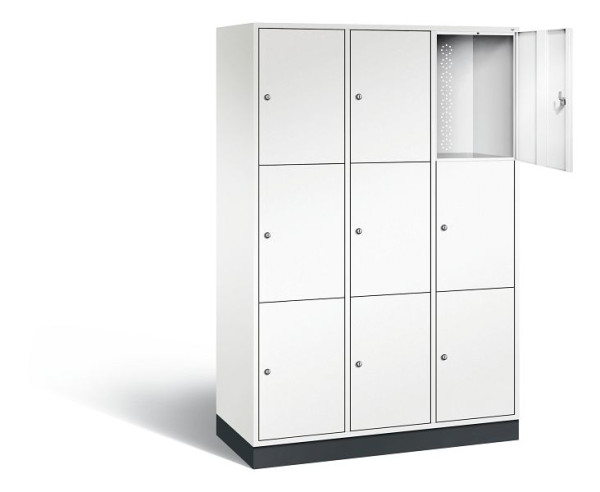 C+P XL lockerkast Intro, H1950xB1220xD490mm, kleur: verkeerswit, 8370-302 S10123