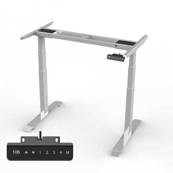 Lüllmann frame voor elektrisch in hoogte verstelbaar bureau, lichtgrijs, 114900-1