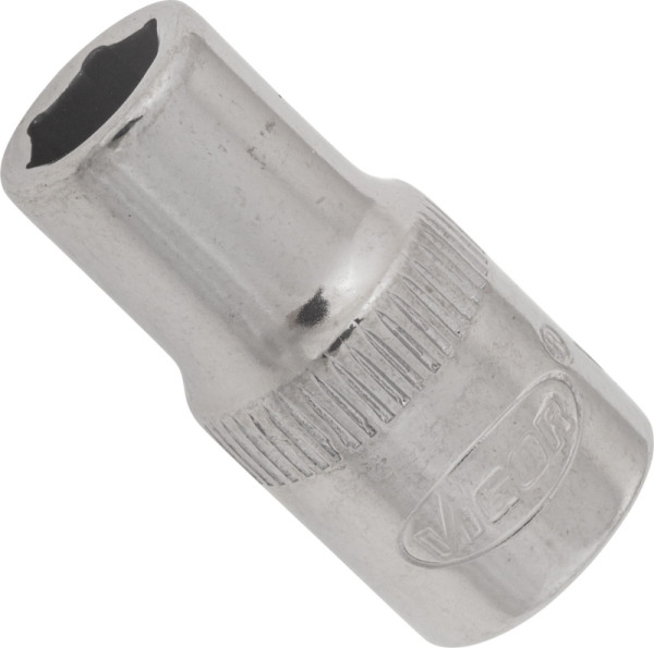 VIGOR dopsleutelinzet, hol vierkant 6,3 mm (1/4 inch), buitenzeskantprofiel, 6 mm, V2418N
