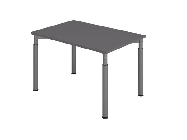Hammerbacher bureau 4 voet rond, 120x80cm grafiet/grafiet, VYS12/G/G