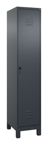C+P luierkluis Classic PLUS met middenwand, voeten, 1950x400x500mm, 7016/7016, veiligheidsdraaigrendel, 080010-12F S10000