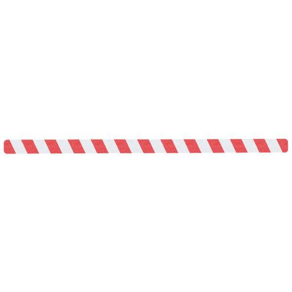m2 antislip bekleding waarschuwingsmarkering rood/wit losse stroken 50x1000mm, VE: 10 stuks, M1YV100502