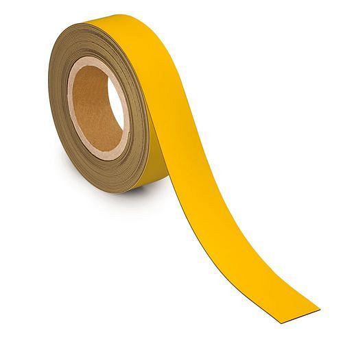MAUL magnetische markeringstape, 10 mx 40 mm x 1 mm, geel, 307937
