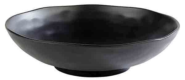 APS schaal -ZEN-, Ø 31 cm, hoogte: 8,5 cm, melamine, zwart, steenlook, 83929