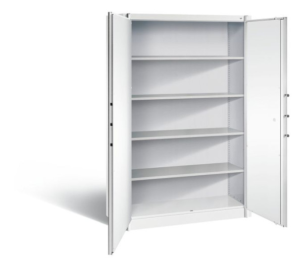C+P brandwerende kast Certos, H1950xB1200xD500mm, kleur: verkeerswit, dagschoot, 5 FH, 1180-00 S10788