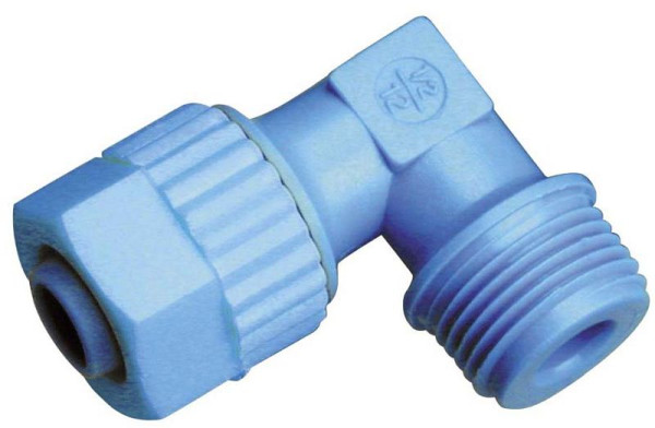timmer A-WEk-6/4-1/8-PP, knie-schroefverbinding -conisch polypropyleen, VE: 10 stuks, 01010519