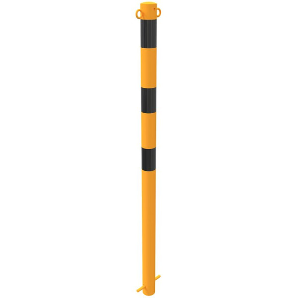 Stein HGS HGS stalen buispaal/stambeveiligingspaal, stationair, voor betonverankering met grondanker, 2 ogen (180°), materiaal: ronde stalen buis, Ø 60 mm, 460bg-2