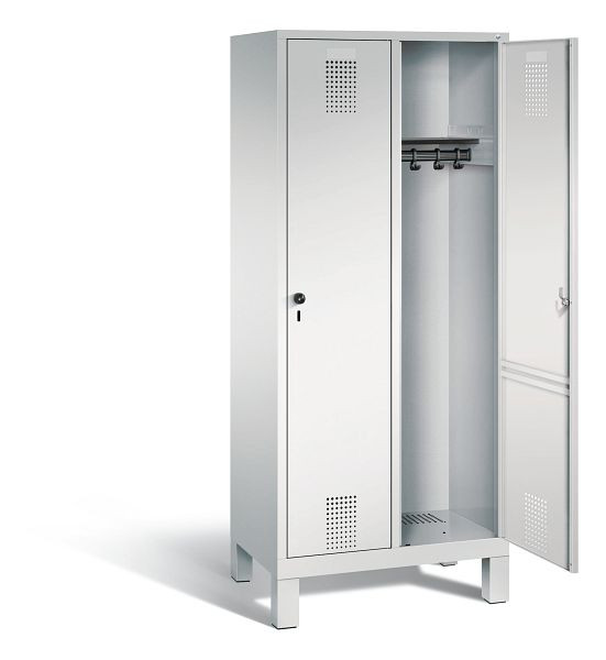 C+P Evolo locker, H1850xW810xD500mm, kleur: lichtgrijs, 48010-22 S10000