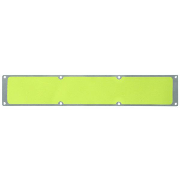 Meelbroek antislipplaat aluminium met m2 antislipcoating, signaalkleur geel 114x1000mm, APM1HF2