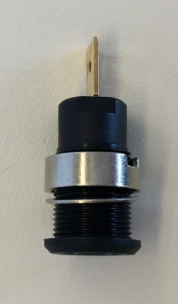 ELMAG installatiebus voor Ø 4 mm banaanstekkers - zwart, M4 aansluitschroefdraad voor CleanMaster RW, 9505851