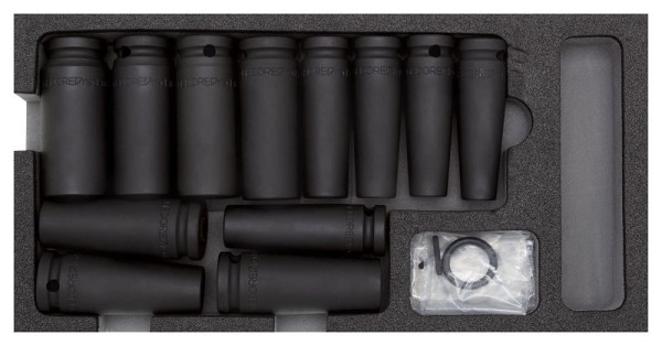 GEDORE rode powerschroevendraaier-inzetset 1/2" 2/6 CT-module 14-delig, 3301711