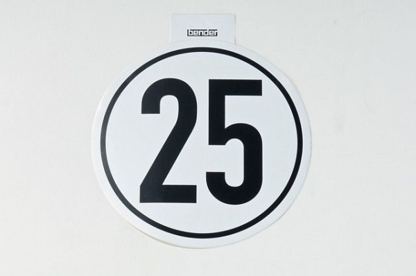 Growi sticker 25 km/u, voor watervatwagen, 10033360