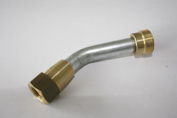 ELMAG verbindingsbuis RVS, 75 mm lang, IT M14x1 + AG M20x1, 56106