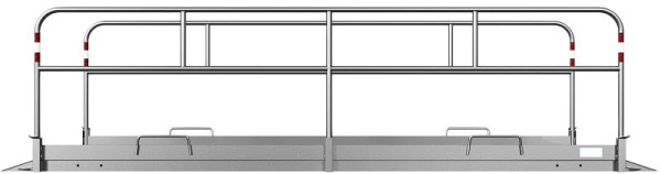 Schake aluminium sleufbrug 4 m lang, 1,3 m, 2028413