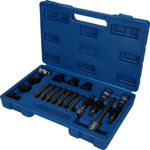 Brilliant Tools Dynamobit en dopsleutelset, 18-delig, BT571020