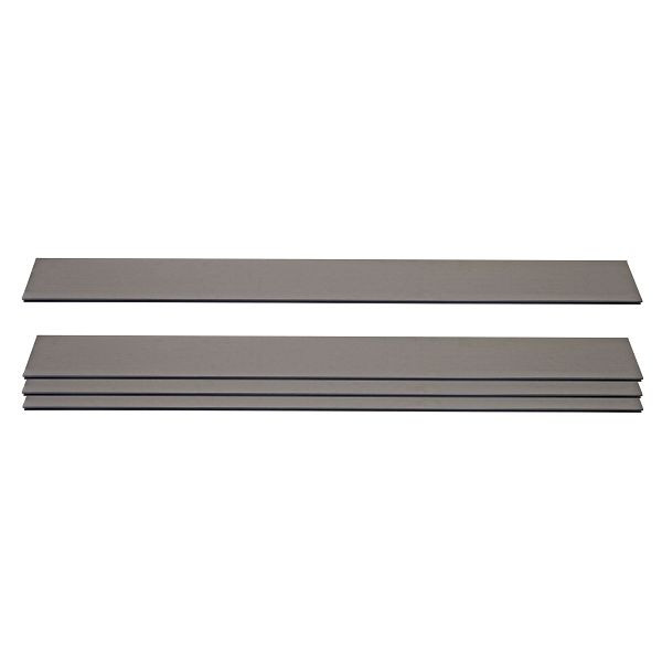 Mendler set van 4 lamellen voor WPC inkijkbescherming Sarthe, planken windscherm, ca. 1 m², 180cm, grijs, 2x76231