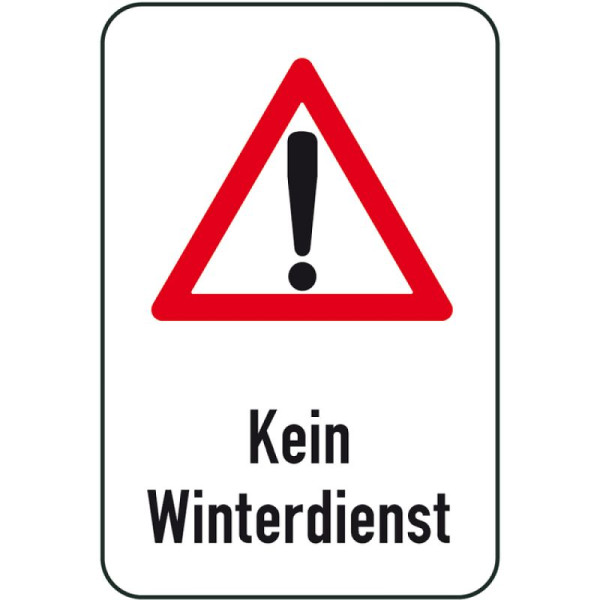 Steen HGS winterbord/verkeersbord Geen winterdienst, 500x750mm, 14720