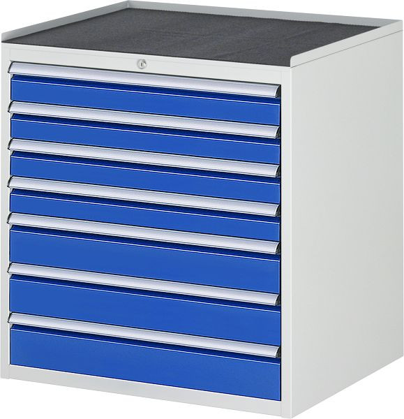 RAU ladekast serie 7000, B770xD650xH825mm, laden: 4xH90, 3xH120mm, metalen steun, 03-XL5.17A-MT.11