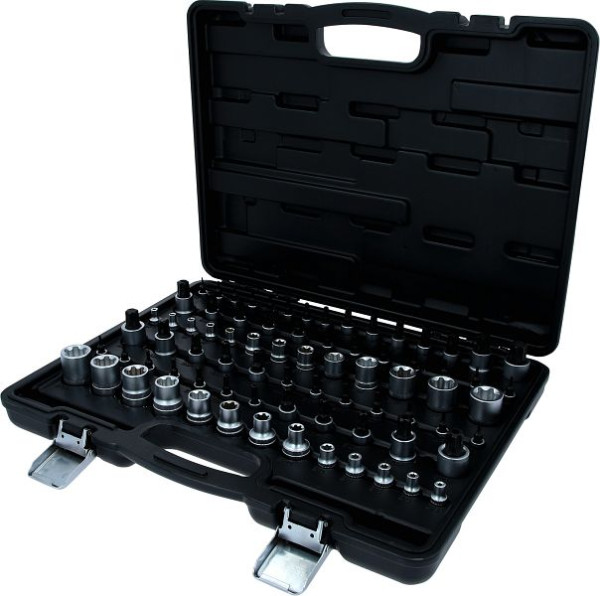 KS Tools 1/4"+3/8"+1/2" Torx dopsleutelset, 77-delig, 911.0077