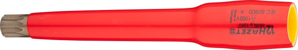 Hazet schroevendraaierdop, hol vierkant 10 mm (3/8 inch), intern meertands profiel XZN, M12, 8808LG-12KV