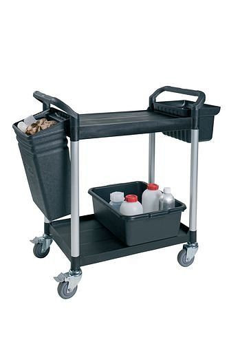 DENIOS opvangbak voor alleswagens PRO en TOOL, hoogte 470 mm, zwart, VE: 2 stuks, 180-043