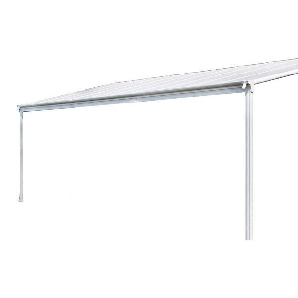 HOME DELUXE terrasoverkapping SOLIS - 312 x 303 x 226/278 cm wit, 6547
