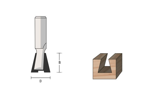 Famag HM tand- en bramensnijder, schacht Ø: 8 mm, 3104.812.00